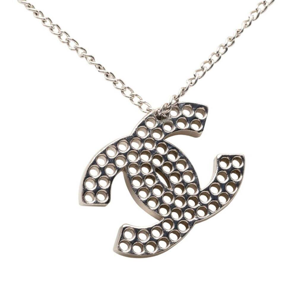 CHANEL Silver Logo Necklace - Picture 2 of 6
